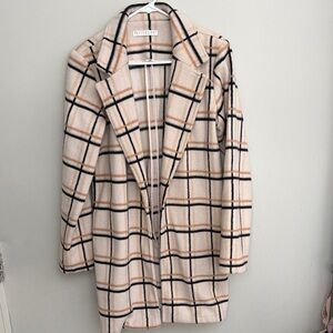 Potter's Pot Checkered Wool Coat. Size M